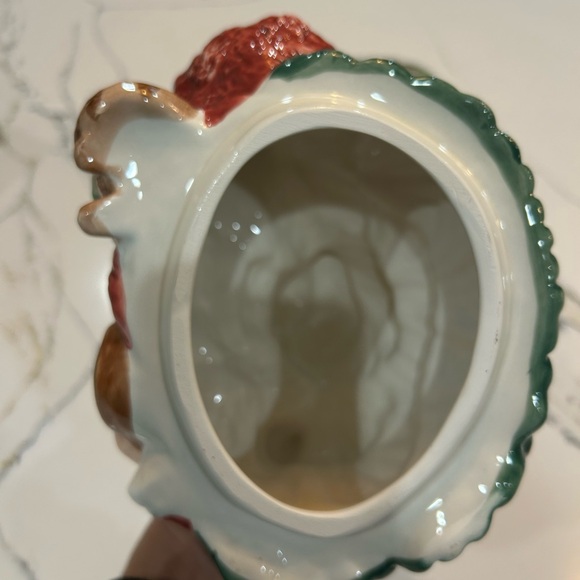 Fitz and Floyd Santa with Guitar and Animals Cookie Jar in New Condition. 1996 - Picture 7 of 11